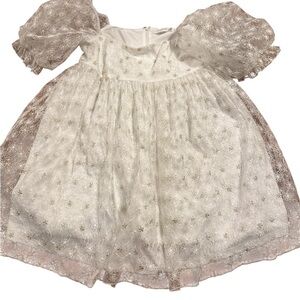 ALTARD STATE white and gold dress size large